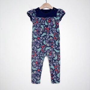 Tea Collection Floral Romper Floral Blue Size 18-24 M